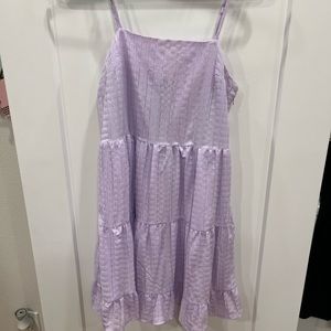 purple mini dress